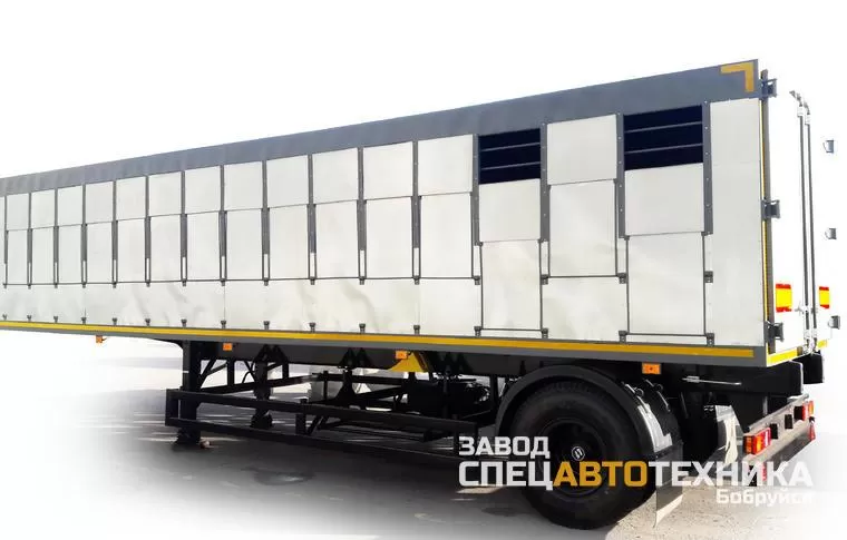 Полуприцеп автомобильный одноярусный (скотовоз)  sat47к-01