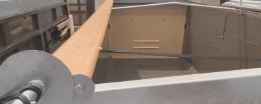 Изготовление и установка механизма сдвигания тента