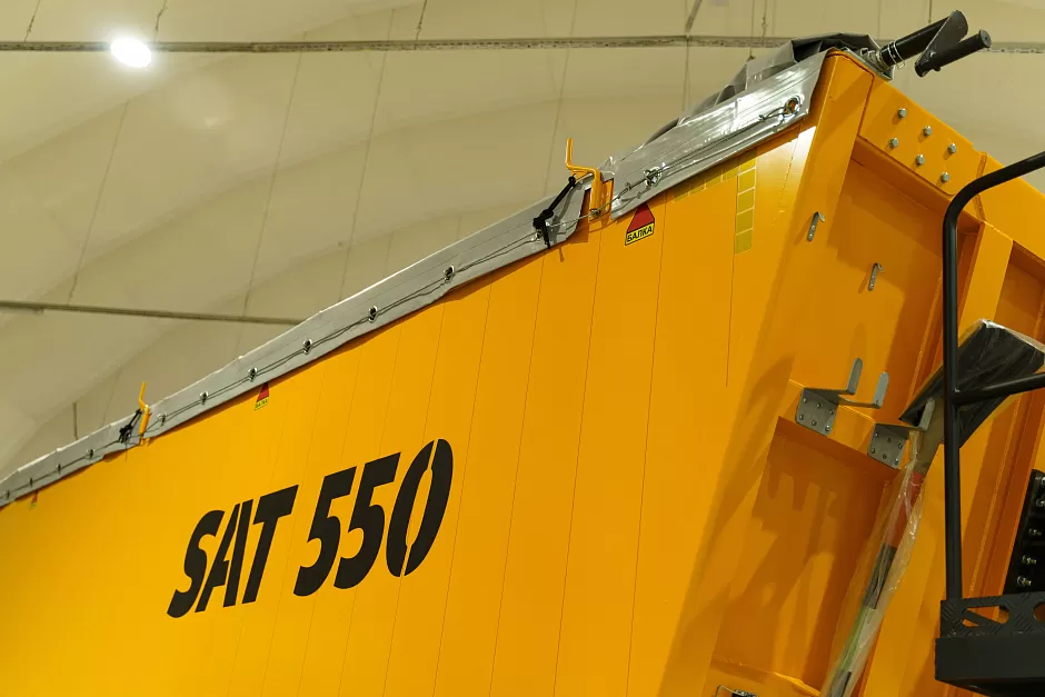 Полуприцеп самосвальный алюминиевый sat550