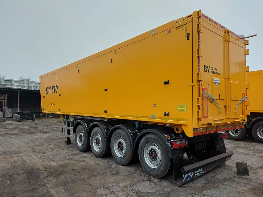 Полуприцеп самосвальный алюминиевый с боковой и задней разгрузкой  sat510