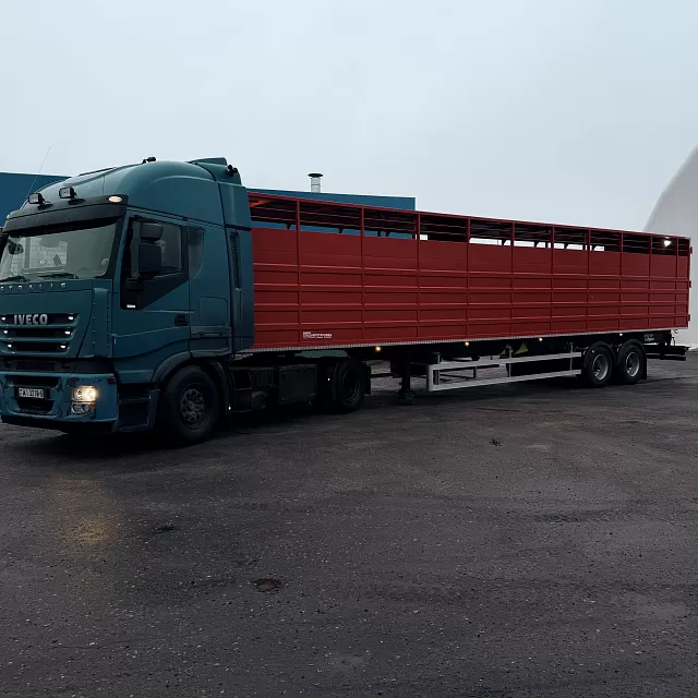 Полуприцеп автомобильный одноярусный (скотовоз) sat47к