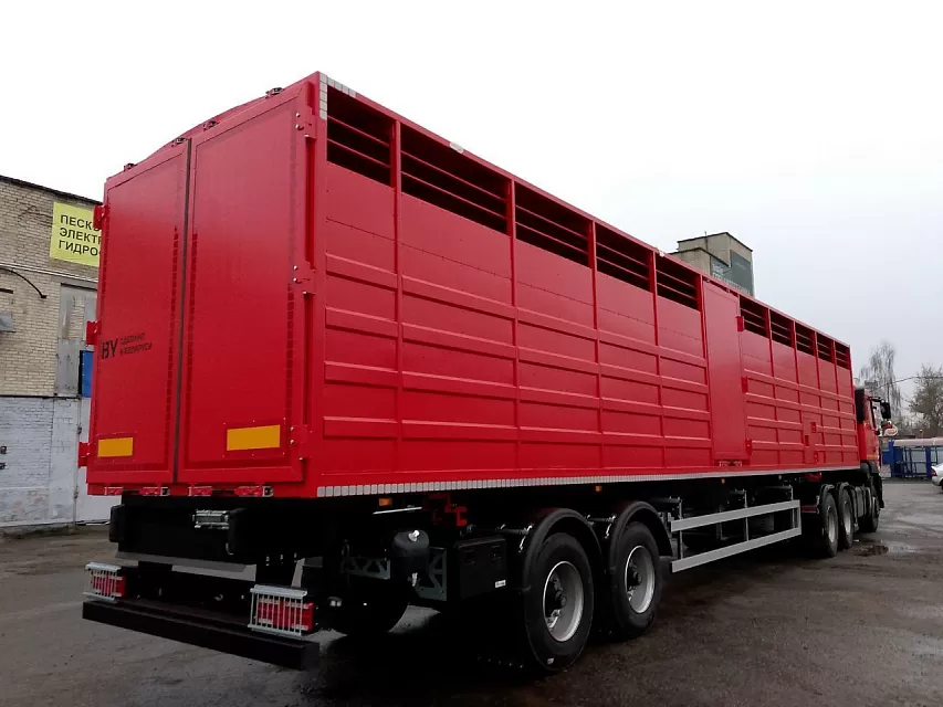 Полуприцеп автомобильный одноярусный (скотовоз) sat47к