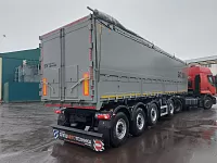 Полуприцеп самосвальный алюминиевый с боковой и задней разгрузкой и вынесенной осью sat510